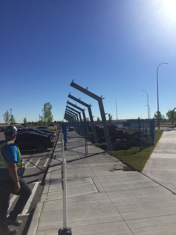 Seton Solar Walkway Construction