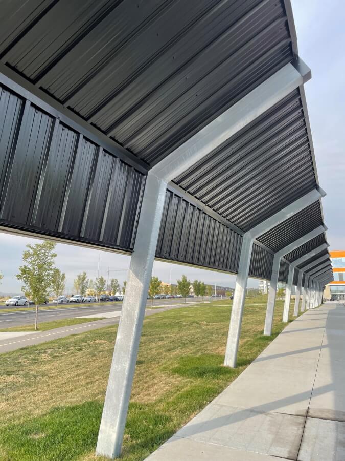 Seton Solar Walkway Construction
